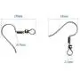TOAOB 1Box 140pcs Earring Hooks Hypoallergenic Fish Hooks Ear Wires with Ball and Coil 7 Colors 18mm Nickel Free Earring Parts Jewelry Findings for DIY Jewelry Making