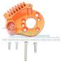 GPM for Traxxas E-Revo 2.0 VXL Brushless (86086-4) Upgrade Parts Aluminum Motor Mount with Heat Sink Fins - 1Pc Set Orange