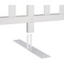 Zippity Outdoor Products ZP19026 Lightweight Portable Vinyl Picket Fence Kit w/Metal Base(42'' H x 92'' W), White
