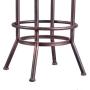 26 inch-32 inch Vintage Industrial Bar Stool-Metal Wood Swivel Bar Stool-Retro Bar Height Stool-Counter Height Adjustable Kitchen Stools-Set of 2,Fully Welded,Extra Tall Pub Height(Copper(2pcs))