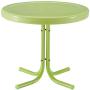 Crosley Furniture KO10004KL Griffith 3-Piece Retro Metal Outdoor Seating Set with 2 Chairs and Side Table, Key Lime