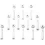 Ponwec 12 PCS Plastic Pool Joint Pins 12136 (2.16in) for Intex 14ft-16ft (2016 Season & 2016 After) Metal & Prism Frame Pools with Extra Rubber Seals Pool Replacement Parts Ponwec 12 PCS Plastic Pool Joint Pins 12136 (2.16in) for Intex 14ft-16ft (2016 Season & 2016 After) Metal & Prism Frame Pools with Extra Rubber Seals Pool Replacement Parts