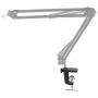 Replacement Aluminum Alloy Cantilever Bracket C-Clamp 1/2 Inch 1.2CM Hole Diameter(Adjustable Thumb Screws) And Non-Slip Mat For Mic Stand/Table Lamp Desk Clamp
