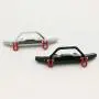 Upgrade Metal Front Bumper Guard Spare Parts for WPL 1/16 C14 C24 RC Truck Car, Naughty Dragon Half Card with Hooked Metal Front Bumper
