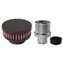 CFM Performance 1'' Universal Billet Baffled Push In Valve Cover Breather Grommet (Without Check Ball) (Flat Black)