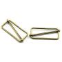 PZRT 4pcs 38mm Bronze Suspenders Adjustable Buckle Metal Ribbon Slip Buckle Fasteners Clip for Garment Overalls Backpack DIY Accessories