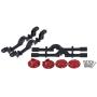 dailymall Metal Front + Rear Axle Housing Kit for WPL B14 B24 C14 C24 B16, MN35 MN66 MN90 MN91 MN45 MN96 MN99, JJRC Q62 Q65 Q60 Q61 Q63 Q64