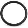 BIKICOCO 1-1/2 Metal O-Ring Buckle Connector Round Loops Non Welded for Bags Webbing Purse and Belt Straps, Black, Pack of 4