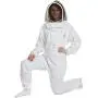 Natural Apiary Apiarist Suit Outfit 1 x Non-Flammable Fencing Veil Mesh Total Protection for Backyard & Beginner Beekeepers, Large, White Natural Apiary Apiarist Suit Outfit 1 x Non-Flammable Fencing Veil Mesh Total Protection for Backyard & Beginner Beekeepers, Large, White