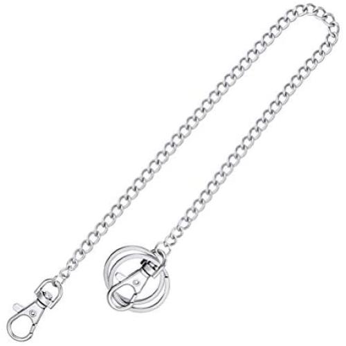 Pengxiaomei Pocket Chain,1pcs Handbag Chains Accessories 25cm/9.84inch Wallet Chain Metal Chain Handbags Strap for Keys/Wallet/Jeans Pants/Purse/Handbag