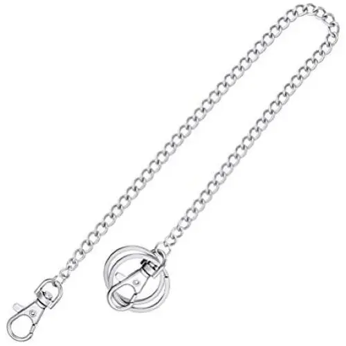 Pengxiaomei Pocket Chain,1pcs Handbag Chains Accessories 25cm/9.84inch Wallet Chain Metal Chain Handbags Strap for Keys/Wallet/Jeans Pants/Purse/Handbag