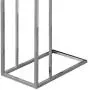 Monarch Specialties 3008, Chrome Accent Metal Base C Table, White Monarch Specialties 3008, Chrome Accent Metal Base C Table, White