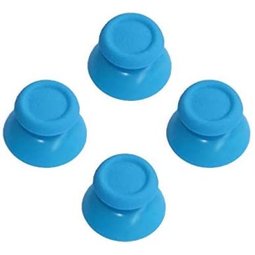 2 Pairs Thumbsticks Analog Thumb Sticks for Sony Playstation Dual Shock 4 PS4 Controller,fits Xbox One Controller (Light Blue)