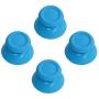 2 Pairs Thumbsticks Analog Thumb Sticks for Sony Playstation Dual Shock 4 PS4 Controller,fits Xbox One Controller (Light Blue)