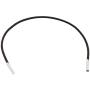 Mandala Crafts Elastic Barbed Cord, Stretch Loop Band with Metal Ends for Masks, Hats, Menus, Badges, Signs; 13 Inches 50 Loops, Brown