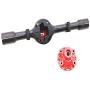 EAPTS WPL B1 B14 B16 B24 B36 C24 C14 RC Car Spare Part Upgrade Metal Front and Rear Axle Housing (Black)