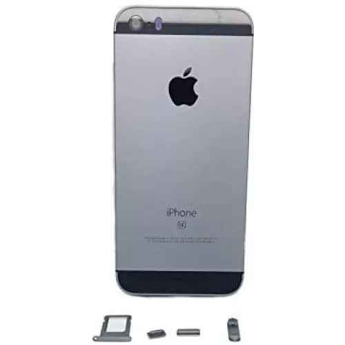 E&B Battery Housing Door for iPhone SE with Logo Hybrid Metal Back Cover Replacements (Space Gray) E&B Battery Housing Door for iPhone SE with Logo Hybrid Metal Back Cover Replacements (Space Gray)