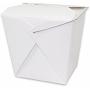 Green Direct Chinese Take Out Food Boxes with Metal Wire Handle White Pack of 50 Containers, (16 oz. 1 Pint)