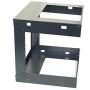 Raising Electronics 9U Wall Mount Open Frame 19 Inch Server Equipment Rack Threaded 15 Inch Depth Black (9U)
