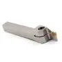 OSCARBIDE 1/2'' Heavy Duty Indexable Grooving Parting Holder Nickel Plated QA08R-20 Right -Hand Lathe Cut Off Tool with Carbide Insert GTN-2, 1 Piece