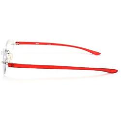 MIDI Blue Light Blocking Rimless Reading Glasses for Women (M-106N) - Blue Light Filter Reading Glasses (Crimson, 2.50)(m106nc2250)