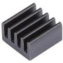 Awxlumv 10 pcs Small Heat Sinks 9 x 9 x 5 mm Aluminum Heatsink with Thermal Conductive Double Sided Tape for Cooling GPU IC Chips VRAM VGA RAM