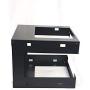 Raising Electronics 6U Wall Mount Open Frame 19 Inch Server Equipment Rack Threaded 18 Inch depth Black (6U)