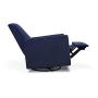 DaVinci Piper Upholstered Recliner and Swivel Glider in Navy, Greenguard Gold Certified