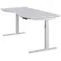ApexDesk AXB6030-WHT Elite Series Electric Height Adjustable Standing Desk, 60'', White Top, White Frame - Bundle ApexDesk AXB6030-WHT Elite Series Electric Height Adjustable Standing Desk, 60'', White Top, White Frame - Bundle