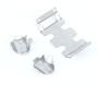 LCX Racing 1/24th RC Crawler Car Stainless Steel Skid Plate Axle Guard Protector, Skid Plate Armor & Axle Guard for Axial SCX24 90081