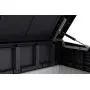 Keter Elite Store 4.6 x 2.7 Foot Resin Outdoor Storage Shed with Easy Lift Hinges, Perfect for Trash Cans, Yard Tools, and Pool Toys, ft, Grey & Black Keter Elite Store 4.6 x 2.7 Foot Resin Outdoor Storage Shed with Easy Lift Hinges, Perfect for Trash Cans, Yard Tools, and Pool Toys, ft, Grey & Black