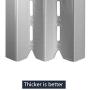 Hongso 15.875 inches Stainless Steel Heat Plate Shield Tents Replacement for Gas Grills Models by Broil-Mate, Huntington, Rebel Grill Parts, Broil King, Sterling, Patriot, Baron and Others, 4-Pack