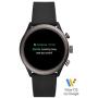 Fossil Mens Sport Metal and Silicone Touchscreen Smartwatch with Heart Rate, GPS, NFC, and Smartphone Notifications