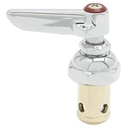 T&S Brass 002714-40 Spindle Assembly for Eterna Valve Replacement. Hot Side Handle Stem Assembly Replacement Fits all T&S Faucets.