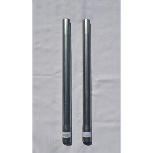 Metal Post Extension - Fence Extender (2 - Pack) 1-7/8 in Dia x 24 in
