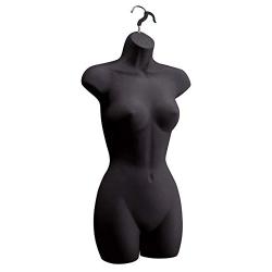 Female Molded Black Shapely Form with Hook - Fits Women’s Sizes 5-10