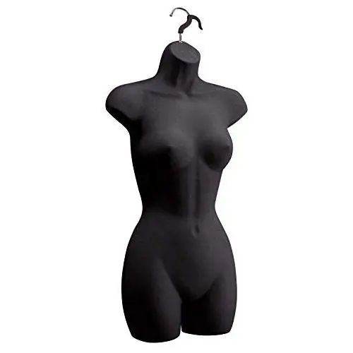 Female Molded Black Shapely Form with Hook - Fits Women’s Sizes 5-10