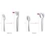 DANIALLI 40 Piece Silverware Set For 8, 18 10 Stainless Steel Silverware Set, Modern Sleek Flatware Set, Include Knife/Fork/Spoon & Long Teaspoon/Salad Fork Mirror-Polished Dishwasher Safe Cutlery