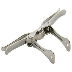 TopOffice 12 Pcs Metal Bow Tie Clips Silver DIY Bowtie Hardware Fastener Great Grade Metal Silver - 2.75''