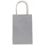 PTP BAGS Hi Ho Silver 5'' x 3'' x 8'' Tote Bags [Pack of 250] Recyclable Metallic Kraft Paper Gift Bags