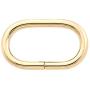 BIKICOCO 1-1/4 Metal Oval Ring Buckle Loops Non Welded for Leather Purse Bags Handbag Straps, Light Gold - Pack of 10