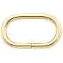 BIKICOCO 1-1/4 Metal Oval Ring Buckle Loops Non Welded for Leather Purse Bags Handbag Straps, Light Gold - Pack of 10