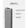 Purgo USB C Hub Adapter for MacBook Pro M1 2020 and MacBook Air M1 2020, with HDMI, 100W PD, TB 3, 2 USB 3.0 and SD/Micro Card Readers – Space Grey (PG-TC401) Purgo USB C Hub Adapter for MacBook Pro M1 2020 and MacBook Air M1 2020, with HDMI, 100W PD, TB 3, 2 USB 3.0 and SD/Micro Card Readers – Space Grey (PG-TC401)