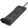 Belkin 8-Outlet Home And Office Surge Protector, Telephone Line And Flat AC Plug, 12ft Cord Belkin 8-Outlet Home And Office Surge Protector, Telephone Line And Flat AC Plug, 12ft Cord