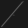 Favordrory 10 Pieces 304 Stainless Steel 2mm x 150mm Model Straight Metal Round Shaft Rods, Lathe Bar Stock for Toy Car Helicopter Airplane