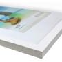 CAVEPOP 11x14 White Picture Frame with Mat Set of 5, Made to Display 11x 14” Without Mat, 8 x 10 with Mat - Large Wall Hanging Photo Frames, Collage Picture Frame Sets