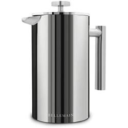 Bellemain French Press - Extra Filters Included - Coffee and Tea Maker - Stainless Steel - 35 fl. oz ( 1 Liter). - 2-Year Warranty