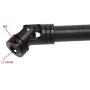 Ky-RC Metal RC Car Universal Drive Shaft for 1/10 RC Crawler Truck Axial SCX10 D90 TRX4 TF2 RC Cars Part Accessories(1pcs) (110-145MM/52G)
