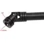 Ky-RC Metal RC Car Universal Drive Shaft for 1/10 RC Crawler Truck Axial SCX10 D90 TRX4 TF2 RC Cars Part Accessories(1pcs) (110-145MM/52G)