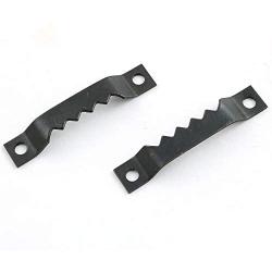 Youliang 100pcs Small Thick Serrated Picture Frame Hangers Black with Screws for Clock Paintings Artwork Picture Frame Photos